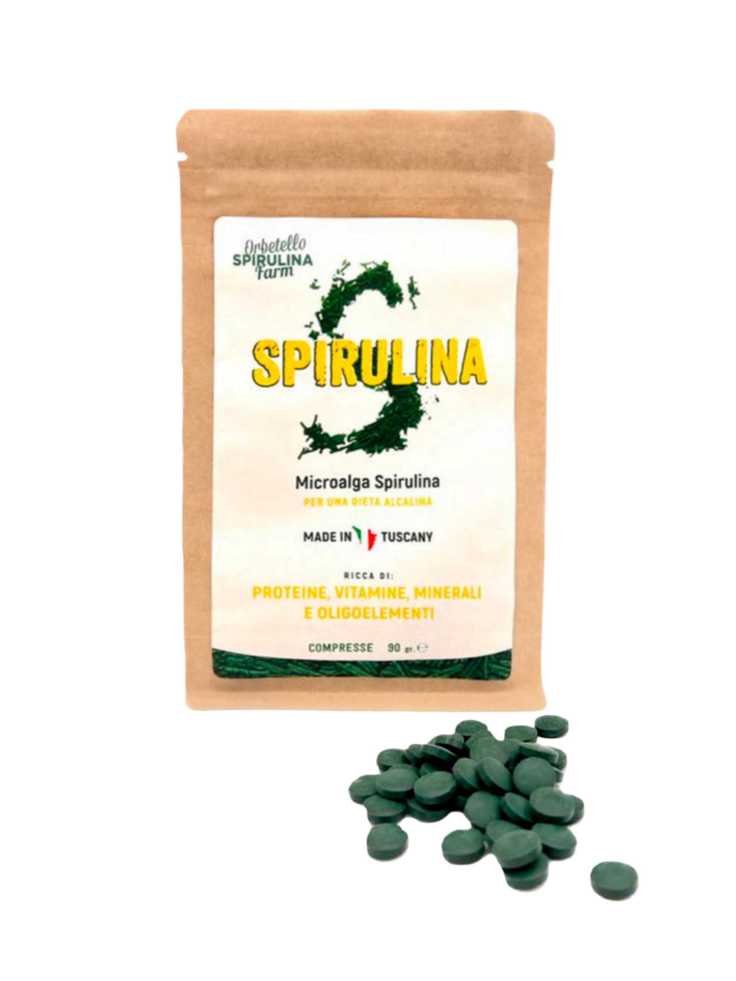 Spirulina Mikroalgen in Tabletten 90g