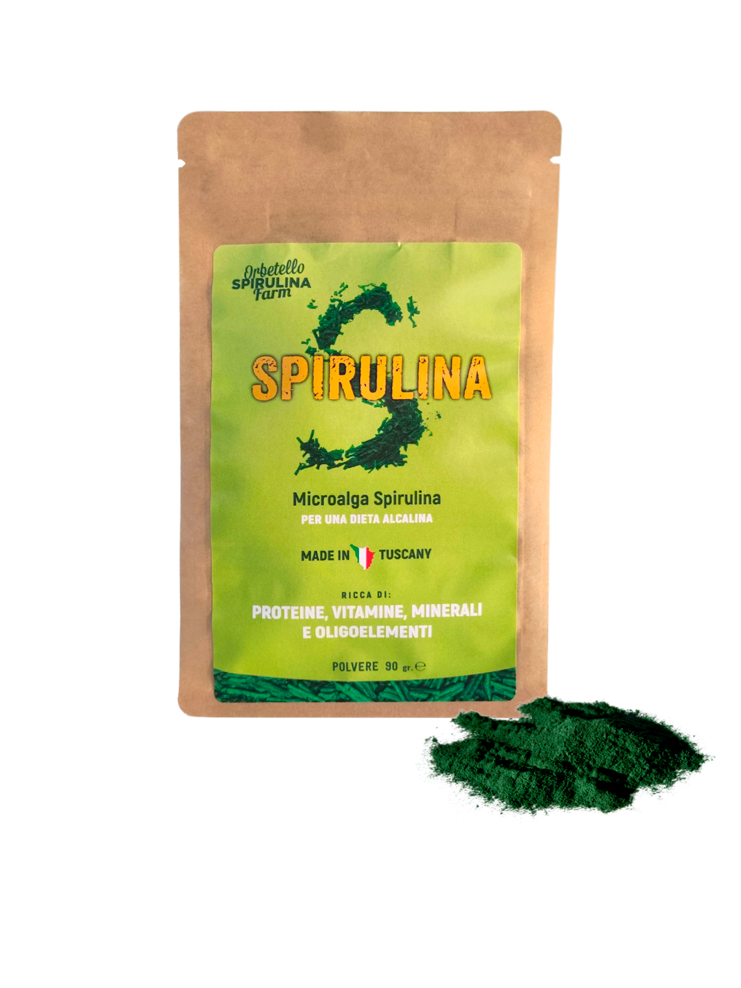 Microalga spirulina in Polvere da 90 gr