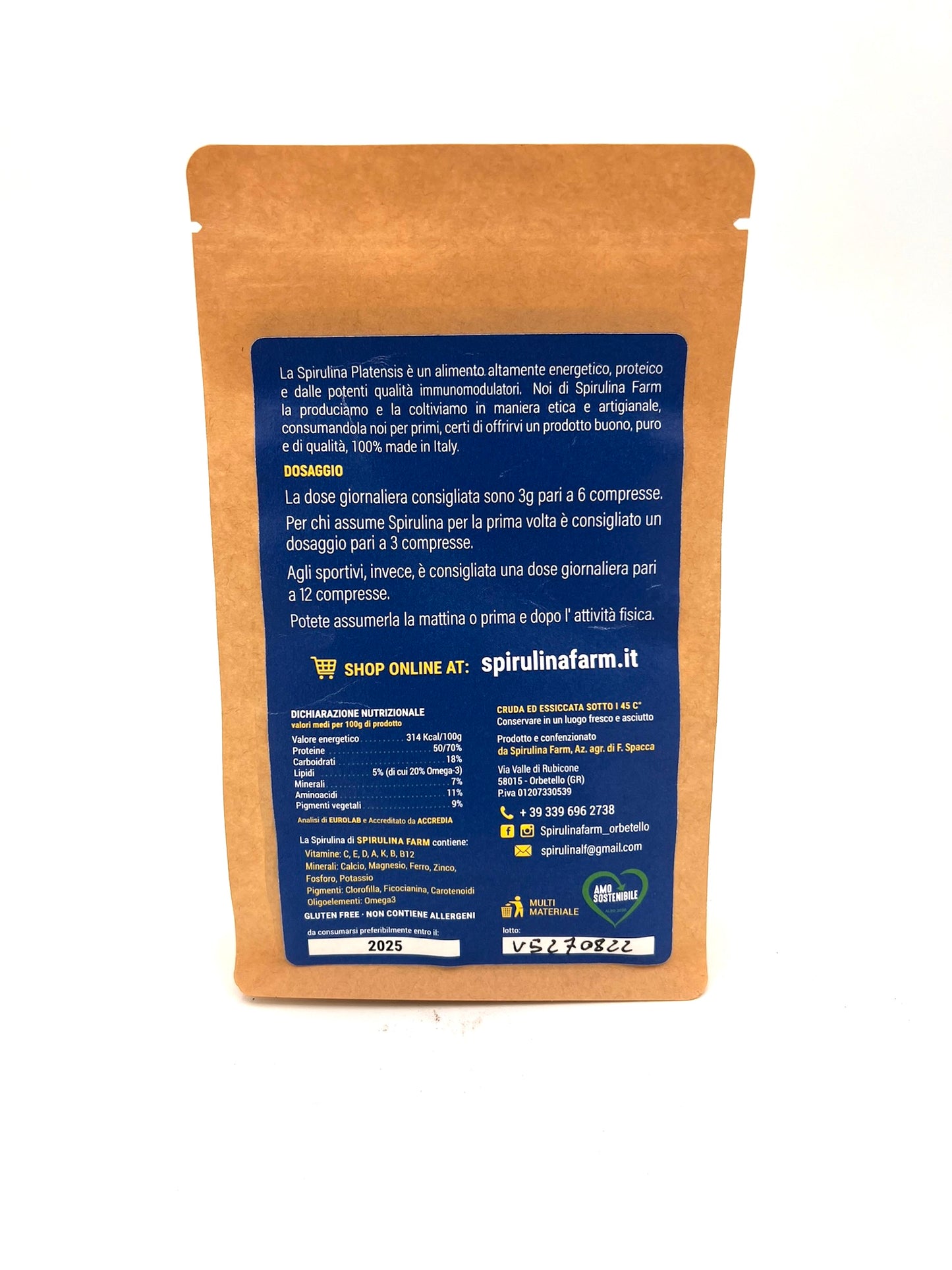 Spirulina Mikroalgen in Tabletten 90g